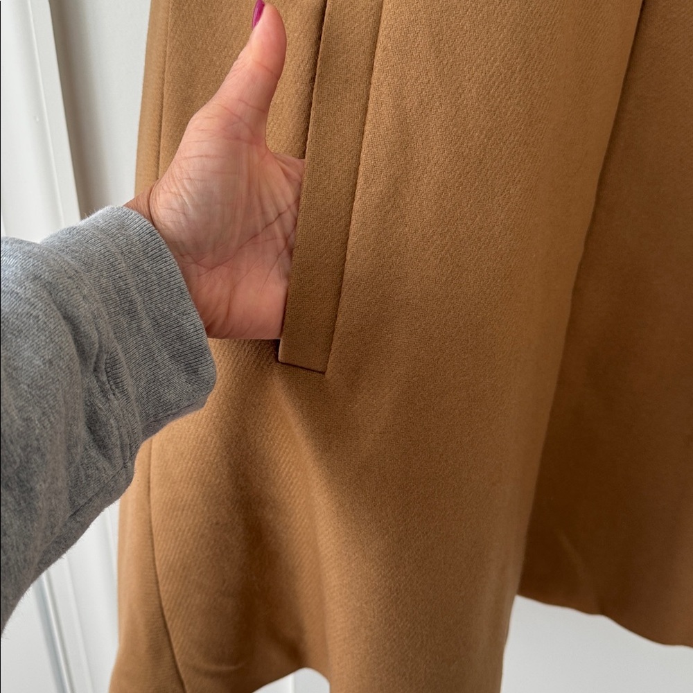 Zara Manteco Camel Cape Size S - Picture 8 of 14